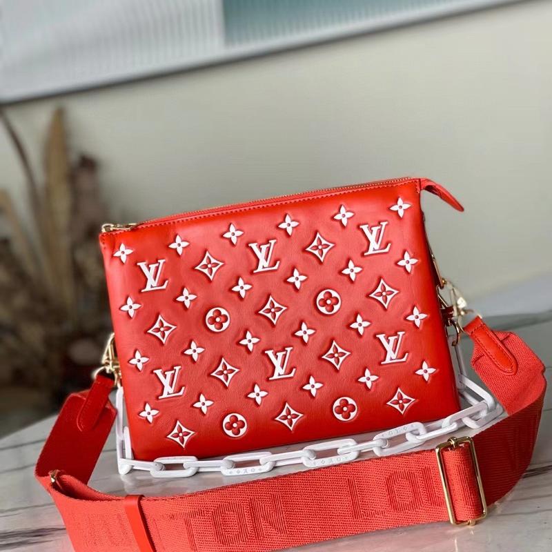 LV Handbags Clutches M20761 ceramic red